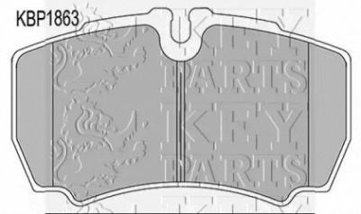 KEY PARTS kbp1863 -  Комплект тормозных колодок, дисковый тормоз